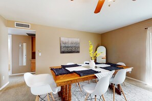 Dining - Single-level vacation home with fenced yard, furnished patio, & washer/dryer (Tempe)