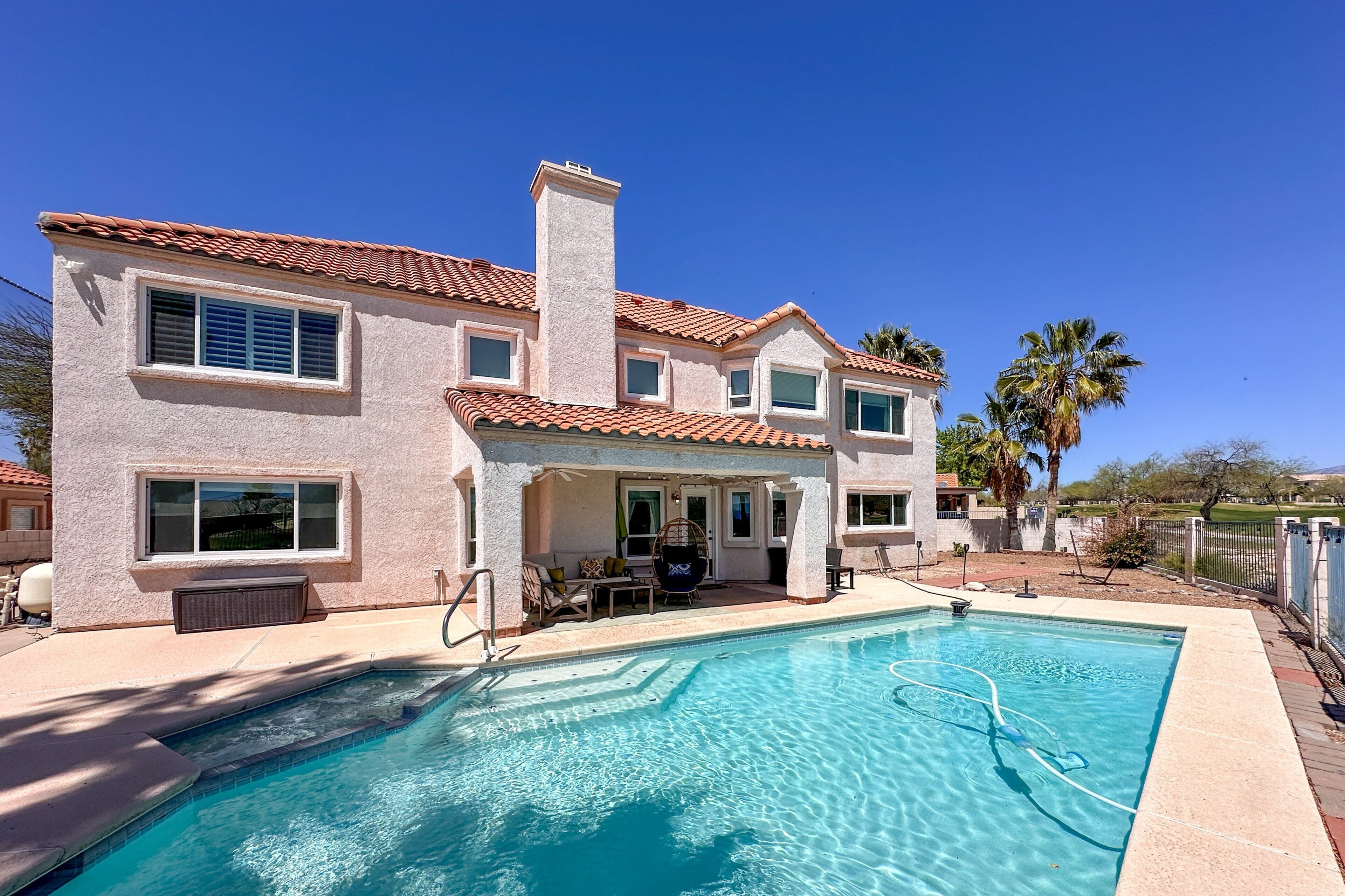A heated pool