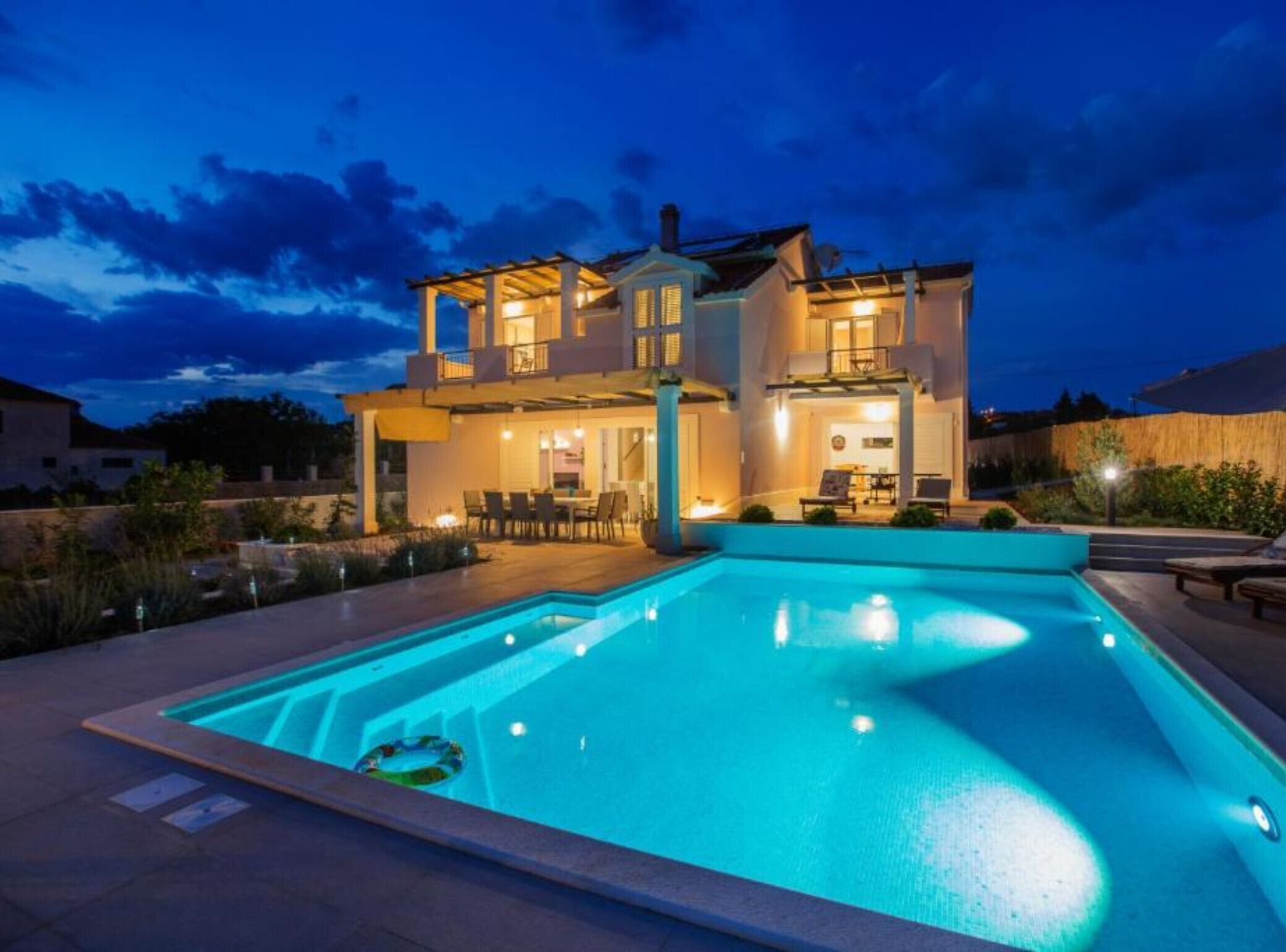 A heated pool