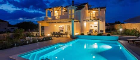 A heated pool