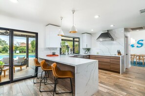 Fridge, microwave, oven, stovetop - Designer dream home with opulent backyard, private pool, hot tub, game room & AC (Scottsdale)