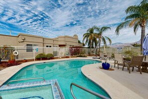 Una piscina riscaldata