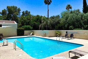 A heated pool