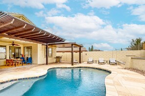 Pool - Dreamy desert gem with private pool, firepit, grill, lanai & AC (Goodyear)