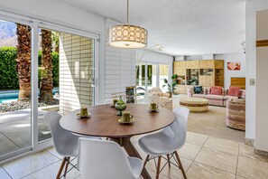 Dining - Stylish Dog-Friendly Retreat W/ High-Speed WiFi, Pool & Spa, & Pool Table (Palm Springs)