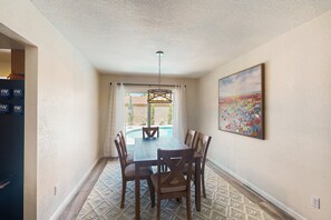 Dining - Modern home with private pool, covered patio, & ping-pong table - dogs ok (Scottsdale)