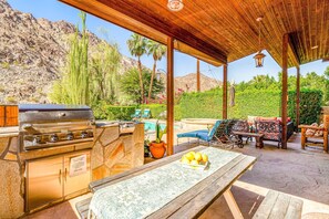 Property grounds - Mountain-view home with private pool & spa, near trails - 3BR #220080 (La Quinta)