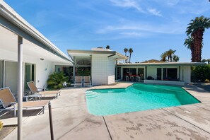 Pool - Historical, mid-century modern home w/ a private pool & gas grill - dogs welcome (Rancho Mirage)