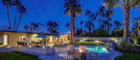 A heated pool