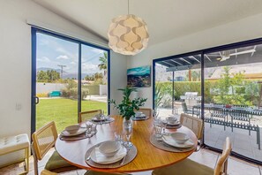 Dining - Jewel on a double lot with a private pool, spa, and resort like yard (La Quinta)