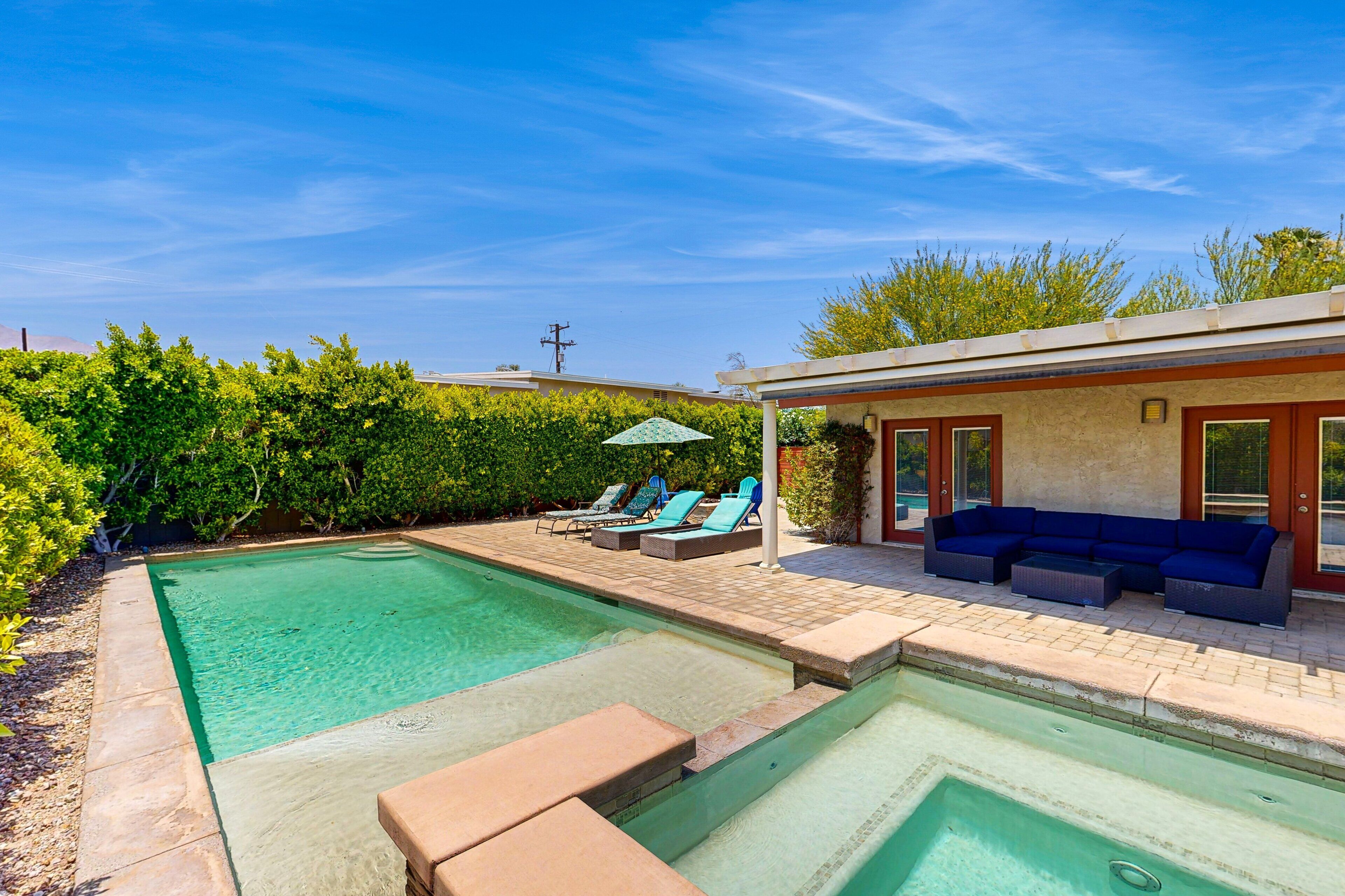 A heated pool