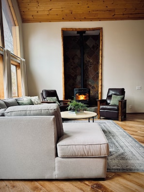 Huisje, uitzicht op resort | Interieur
