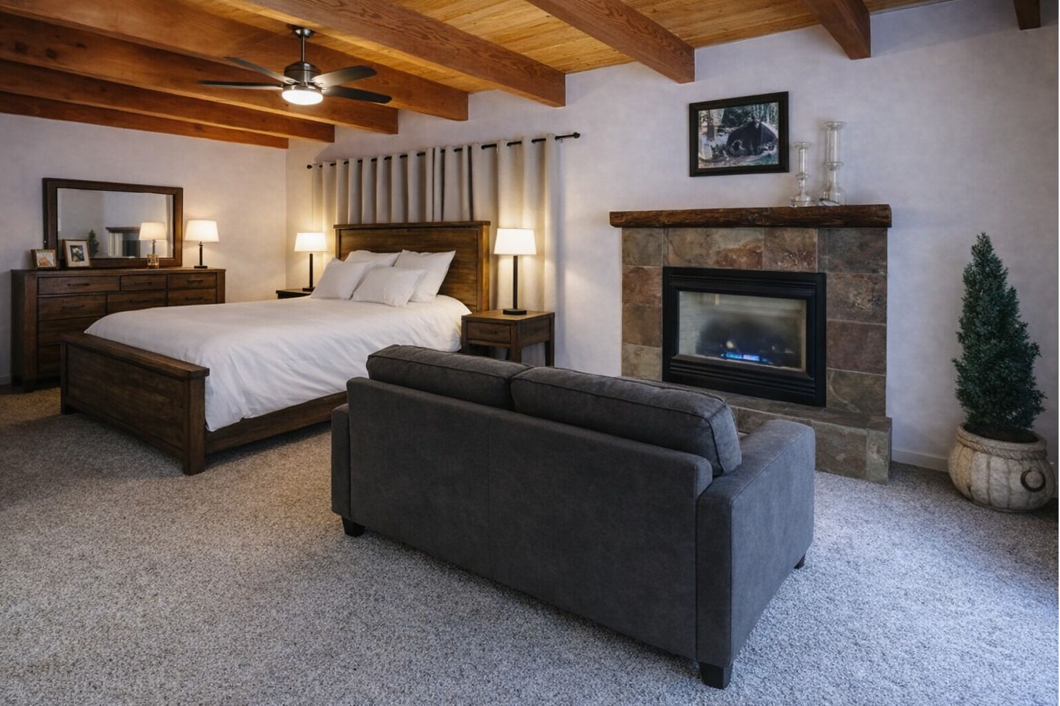 Cabin, Resort View | Blackout drapes, iron/ironing board, free WiFi