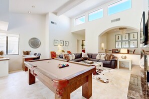 Games room - Lavish condo on 14th tee of Arnold Palmer course at PGA West (La Quinta)