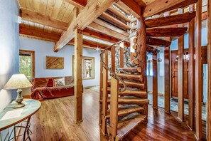 Interior - Charming, Dog-Friendly Two-Story Cabin Lodge with Deck - Great for Families (Idyllwild)