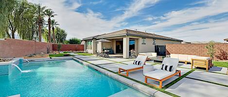 A heated pool