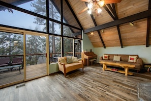 Smart TV, video games, DVD player, books - Beautiful, dog-friendly cabin with large decks, forest views, jetted tub, & more (Idyllwild)