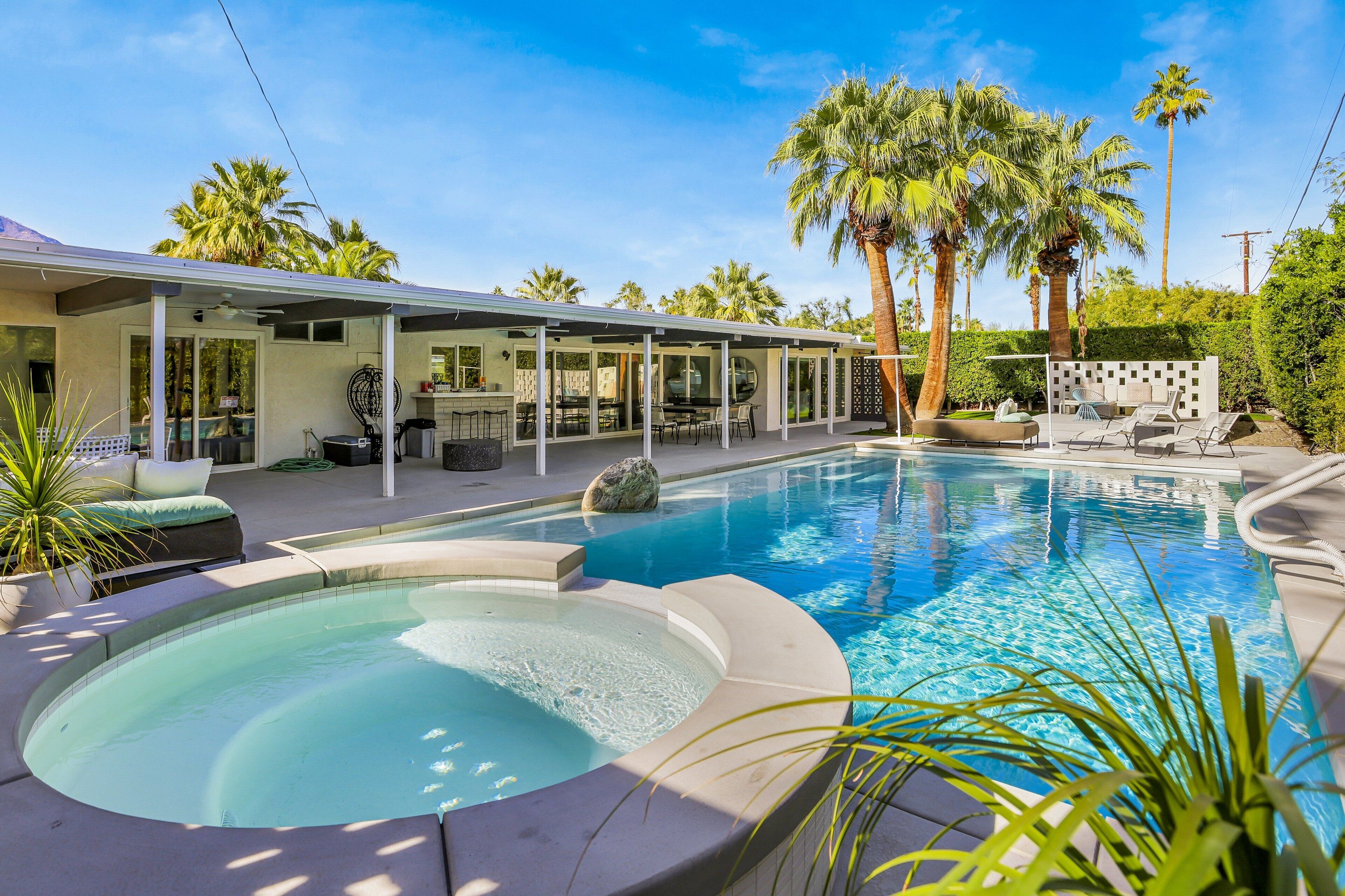 A heated pool