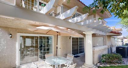 Sunny condo with a pool, hot tub, washer/dryer, central AC & patio