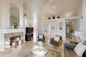 Smart TV - Elegant Palm Desert Resort Condo with Mountain Views, Pool & Spa (Palm Desert)