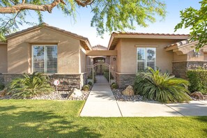 Exterior - Renovated, family-friendly home with private pool, spa & firepit (Palm Desert)