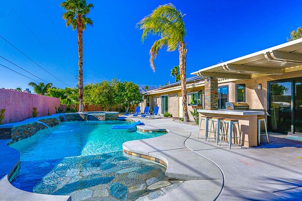 Pool - Dog-friendly desert gem w/private pool, putting green, firepit, & more (Palm Springs)