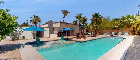 A heated pool