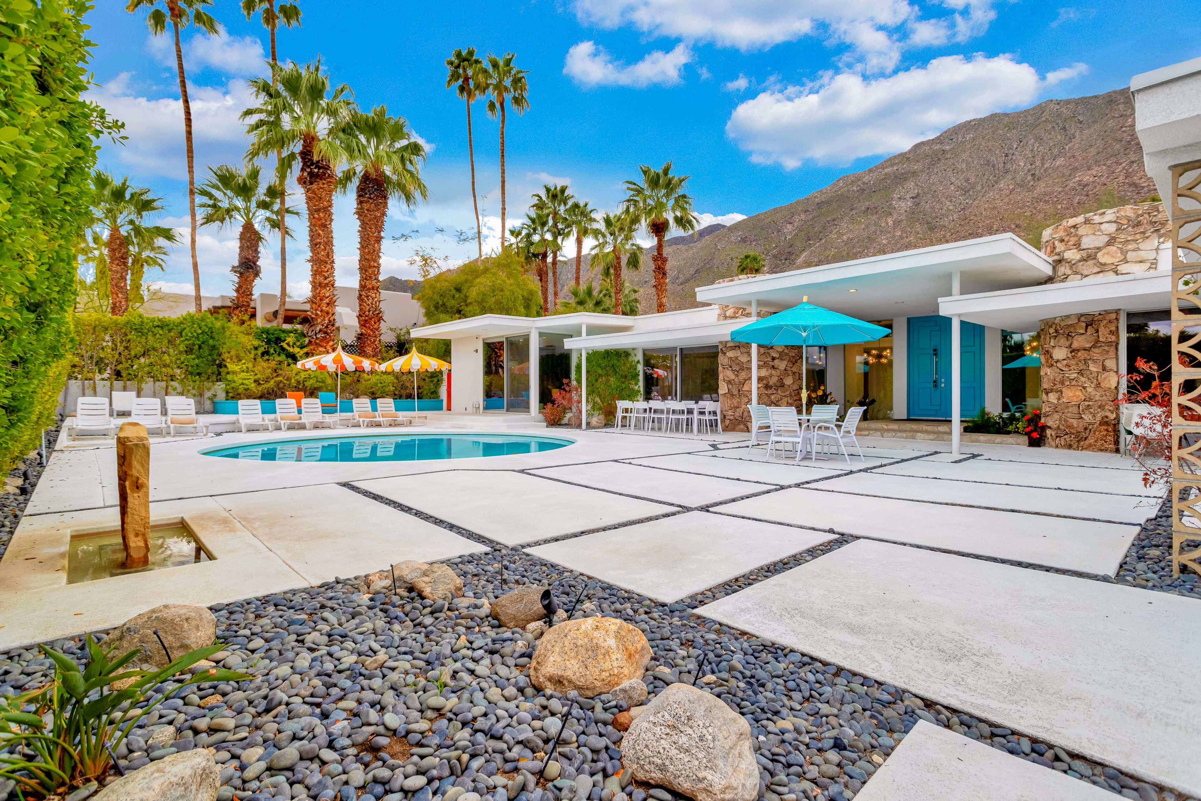 A heated pool