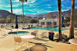 Pool - Trendy, family-friendly condo w/ shared pool, private firepit, and gas grill (Palm Springs)
