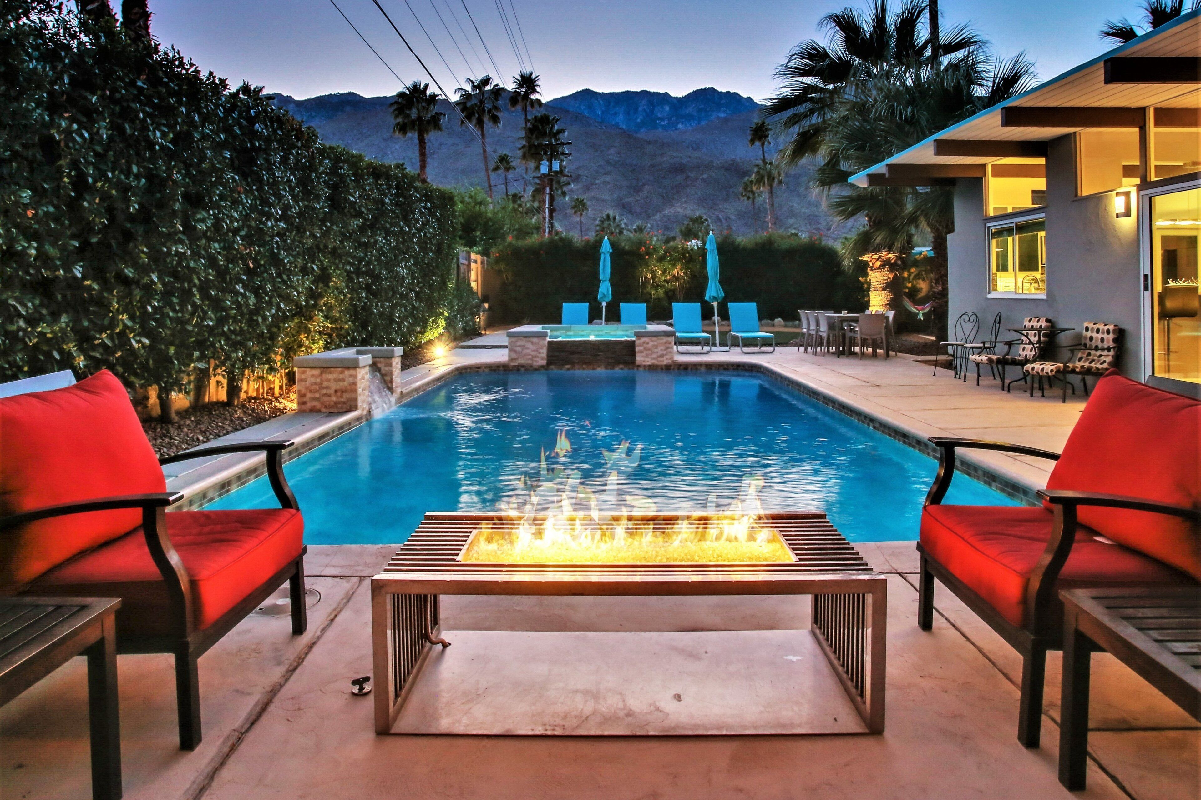 A heated pool