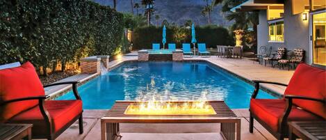 A heated pool