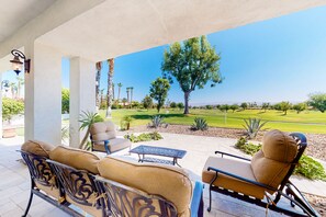 Terrace/patio - PGA West Fairways For Days | House in La Quinta w/ pool, firepit, & dog-friendly (La Quinta)