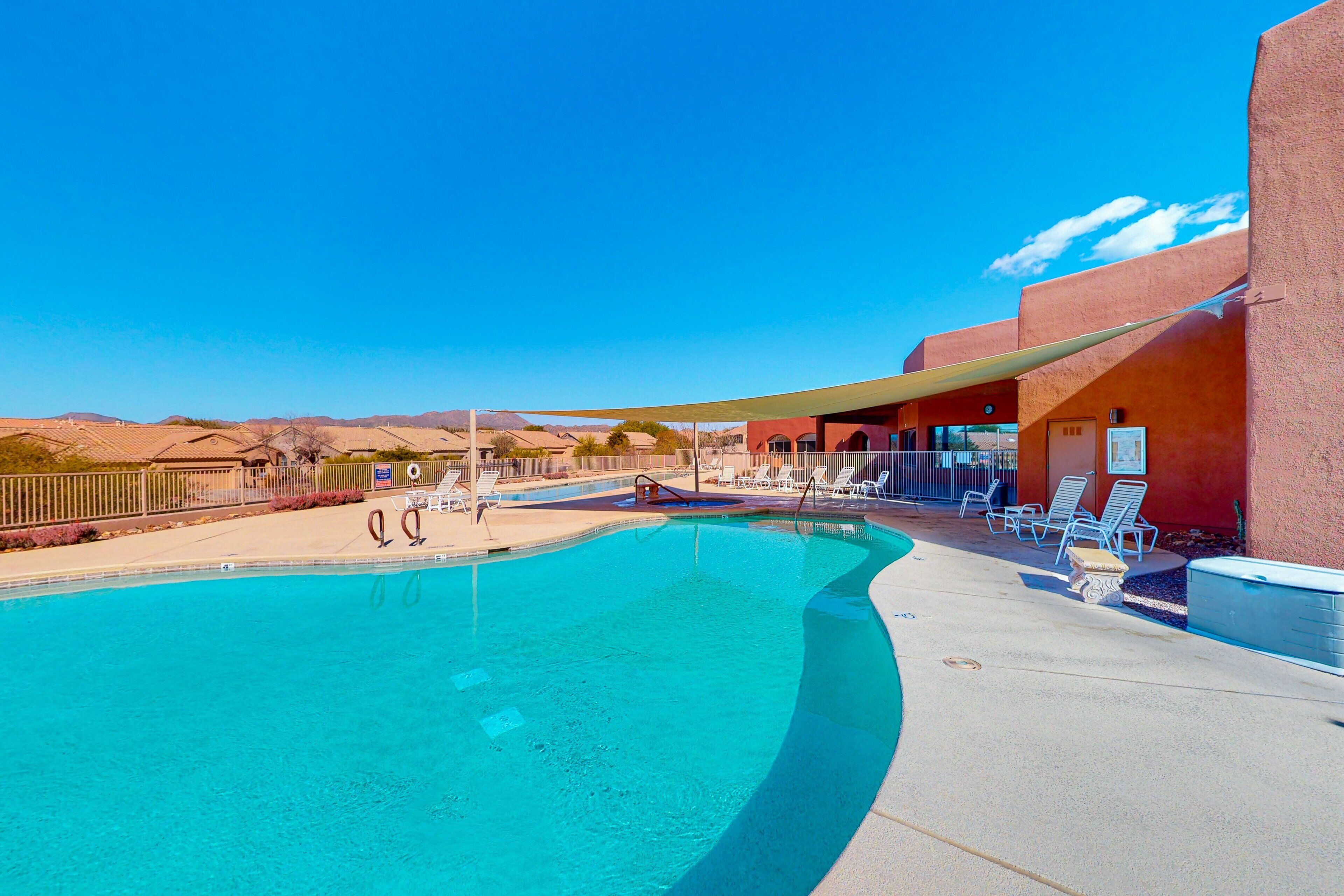A heated pool