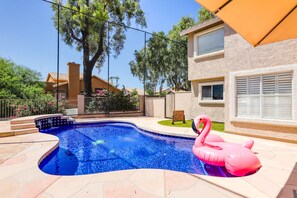 Una piscina riscaldata