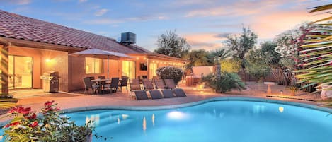 A heated pool