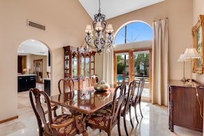 Dining - Refined spacious home with enclosed yard, pool, games, formal dining, AC, & W/D (Scottsdale)