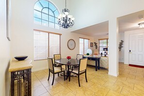 Dining - Spectacular home with private pool & pool chiller, grill, loft w/ games (Phoenix)