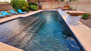A heated pool - Dog-friendly home with private pool, hot tub, W/D, central AC & enclosed yard (Tempe)
