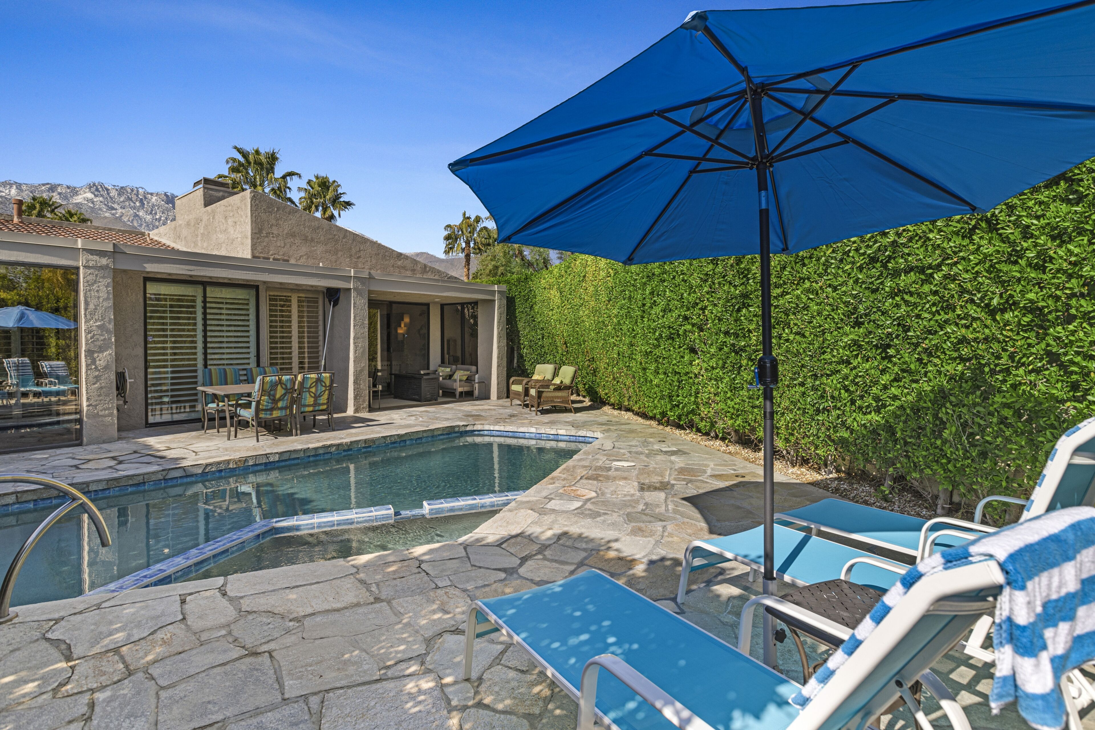 A heated pool