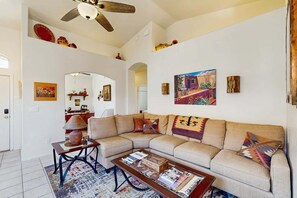 Smart TV, DVD player - Dog-Friendly Oro Valley Retreat | Private Hot Tub, Catalina Views & Shaded Patio (Oro Valley)