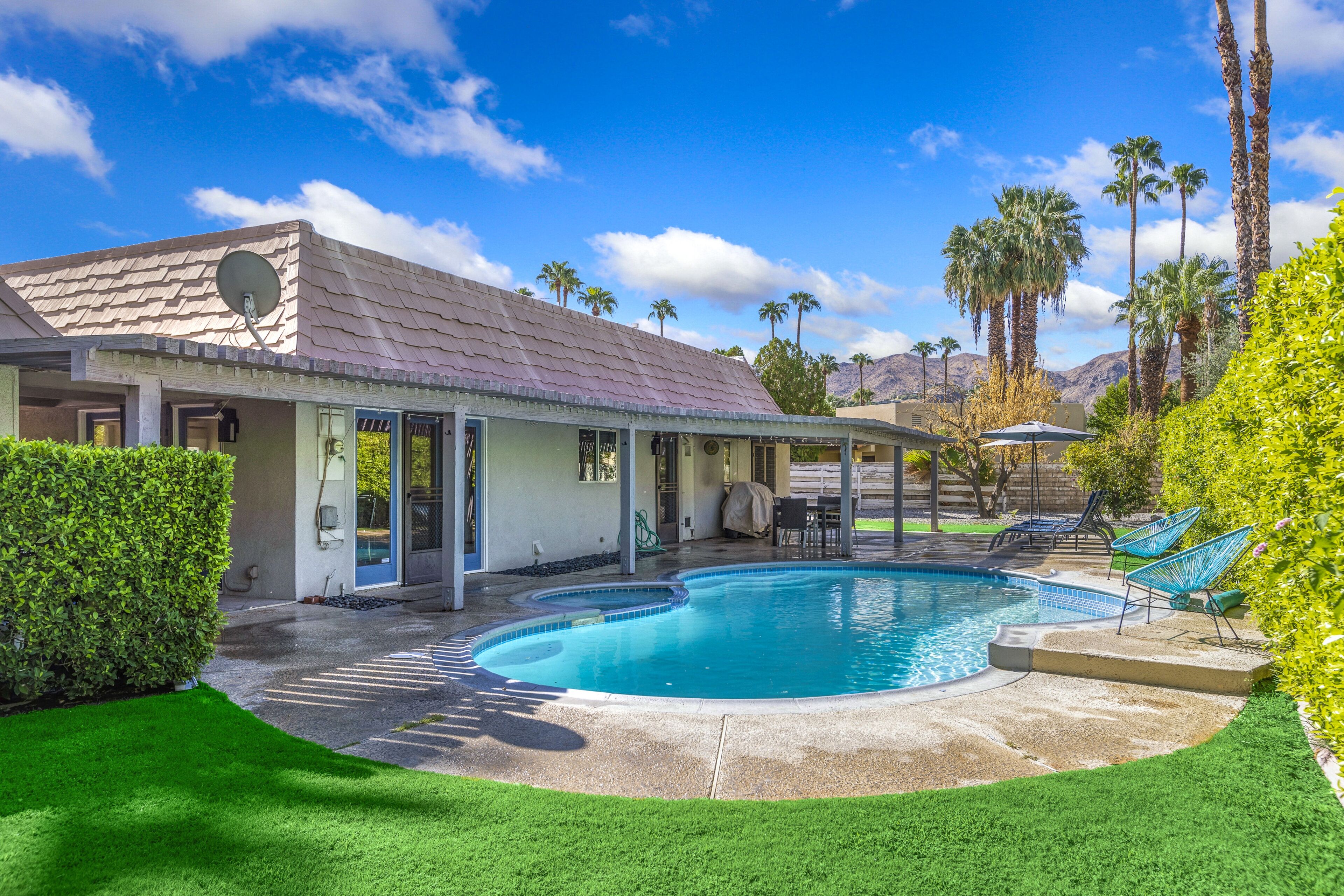 A heated pool