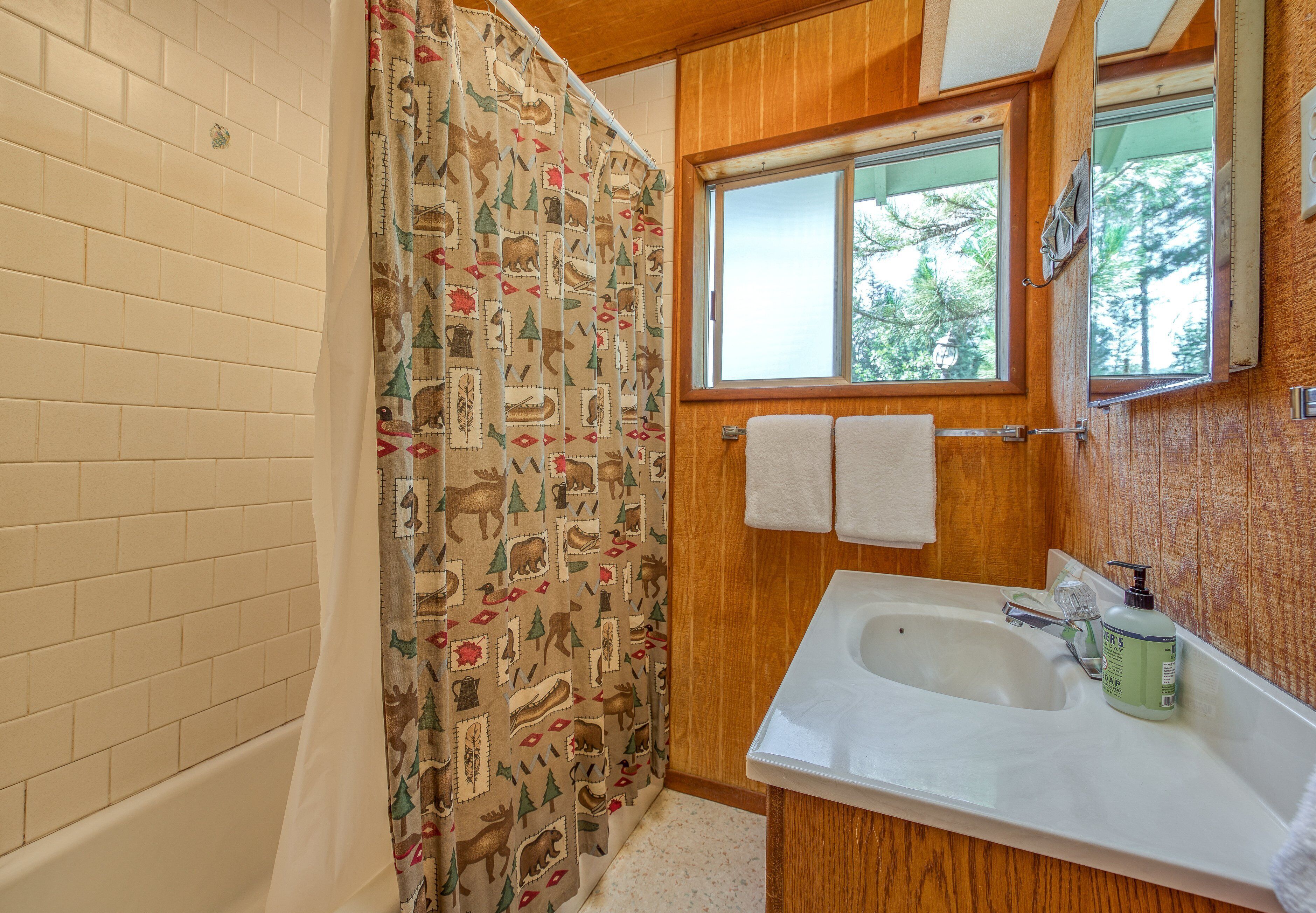 Shower, towels