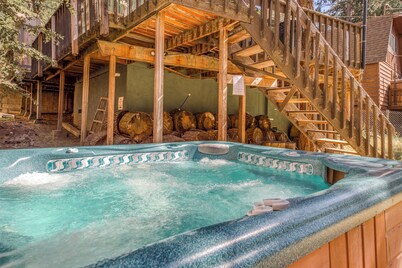 Dog-friendly mountain home with hot tub & amazing views - near town & hiking