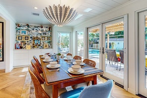 Dining - New, Spanish Colonial Revival Estate Dog FriendlY with Pool, Pickleball (Palm Springs)