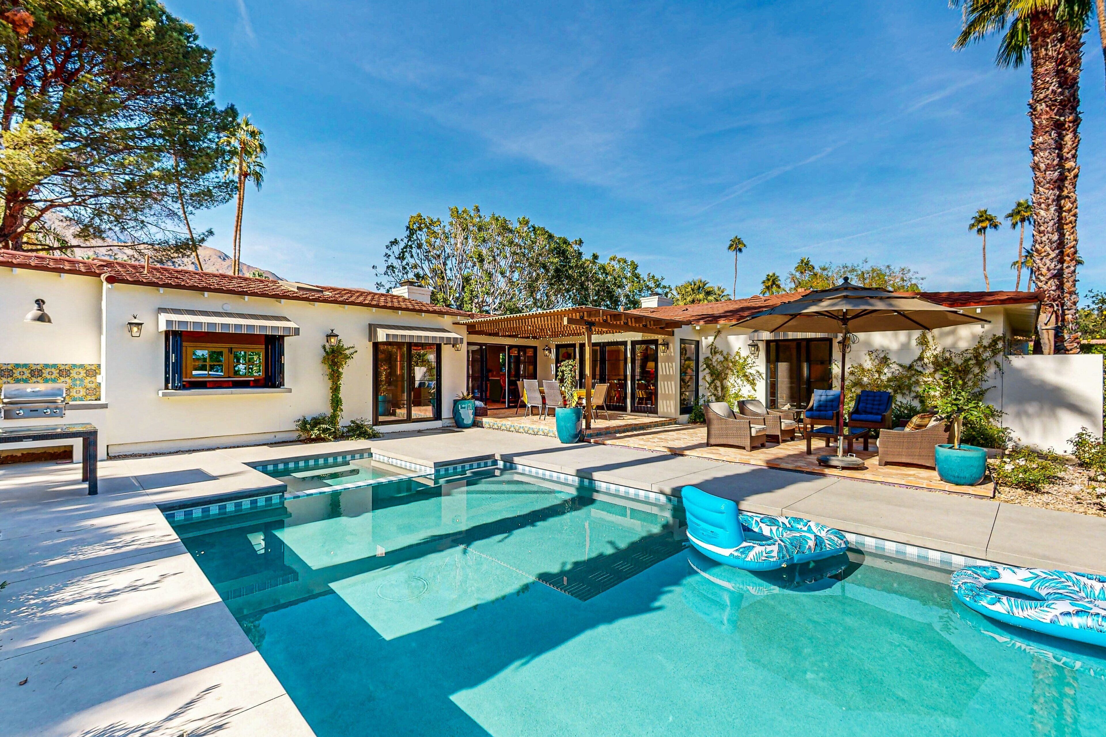 A heated pool