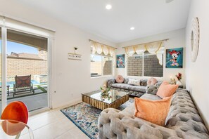 Smart TV - Inviting and unique dog-friendly home with pool, pool spa, firepit, & W/D (Indio)