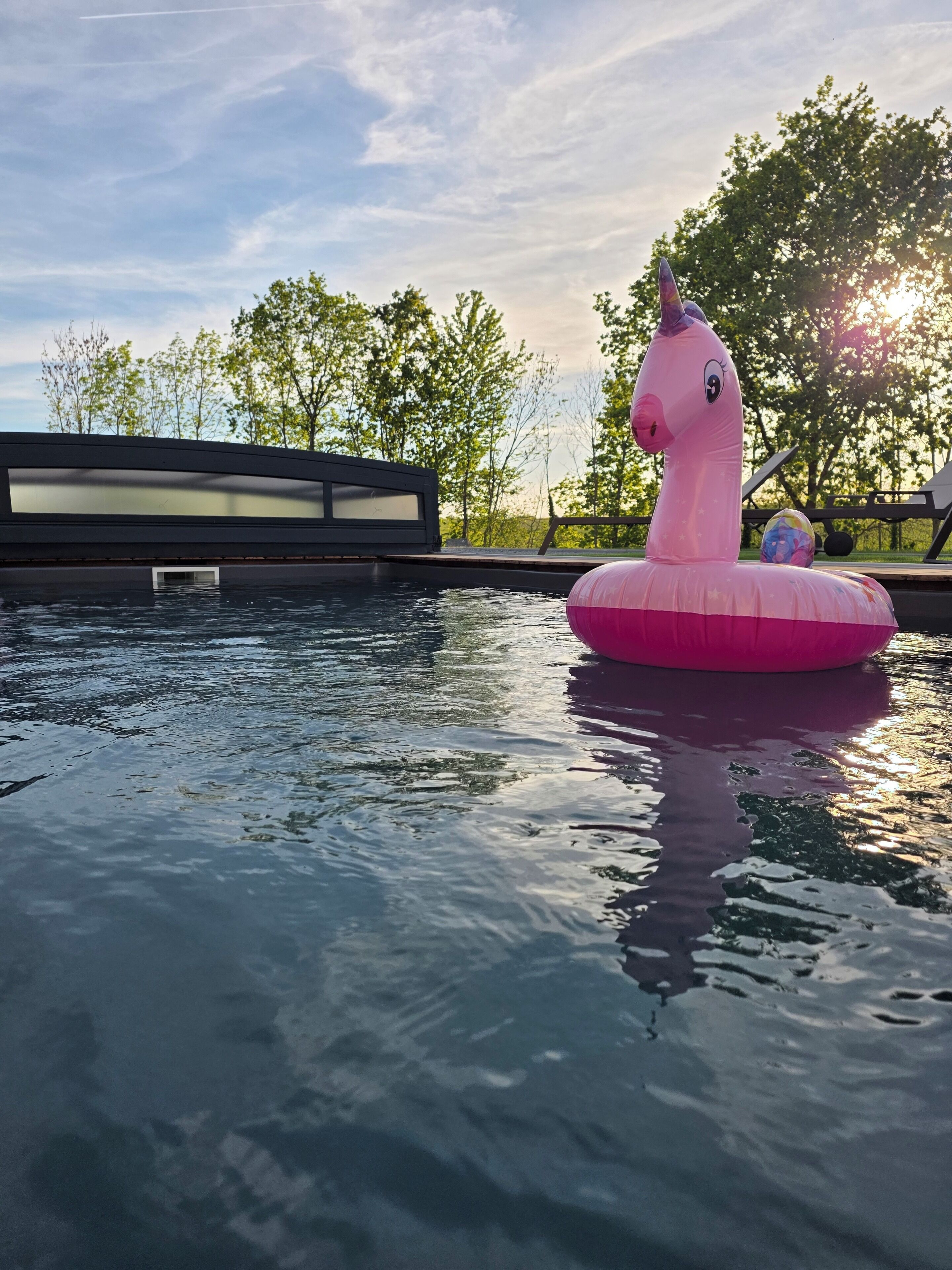 Una piscina techada