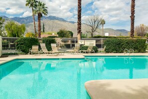 Pool - Dog-friendly condo with resort amenities & mountain views -7 night minimum (Palm Springs)