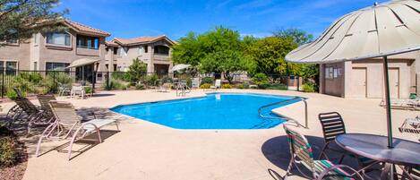 A heated pool