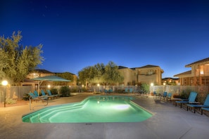 Una piscina riscaldata